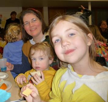 Enjoying the goodies
