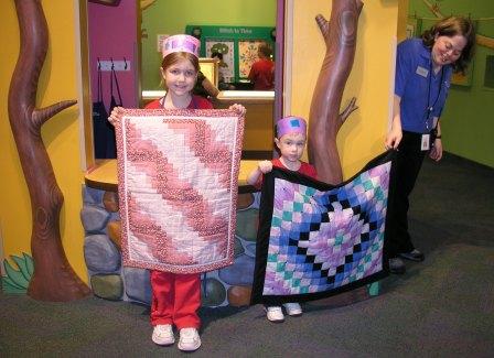 Shopping at the Bernstein Bear's quilt shop