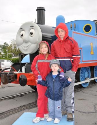 Jeffery and Bethan's 4th time seeing Thomas the Tank Engine.