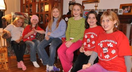 Bethan's book club before discussing 'December Secrets'