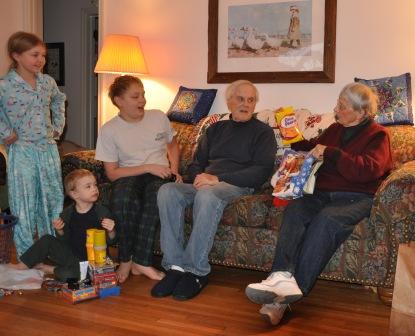 Grammy gets circus peanuts from Santa