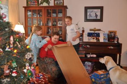 Jake was curious about the BONEster that Daddy got from Santa