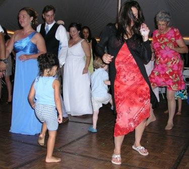 Thomas happy on the dance floor without a care for the direction of dance
