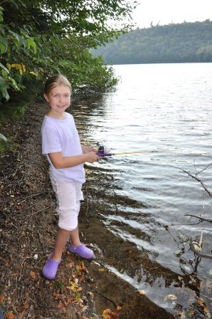 Bethan fishing