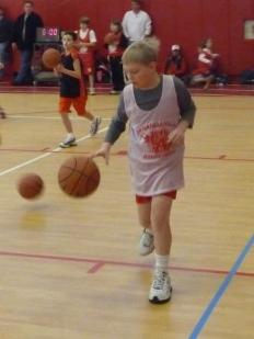 Jeffery at Saturday morning basketball