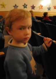 Attending the first of his three Sneetches performances