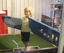 Bethan testing her wings