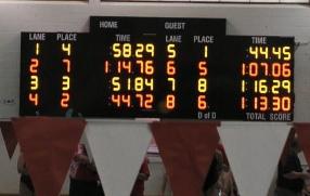 Jeffery's first meet backstroke time - Lane 2