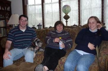 Cousin Robby, Aunt Lisa, and Cousin Alexandra   :   Tess and Jake playing 