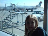Waiting for our next flight