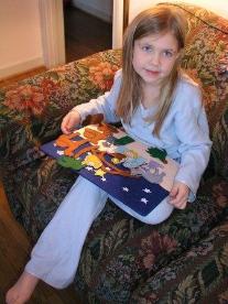 Bethan received a felt board nativity