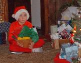 Eli waiting to hand out gifts