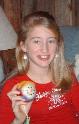 Grace with her needle felted ornament