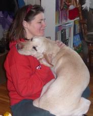 Jake gets some Christmas cuddles