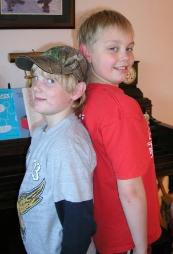 6th grader, Honor Roll Joe (11 1/2) and 4th grader, Jeffery (10) 