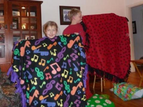 Birthday blankets from Grandma
