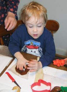 Making an ornament for Grandma
