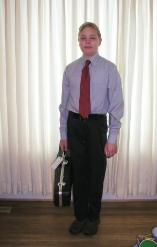 Jeffery dressed for All County