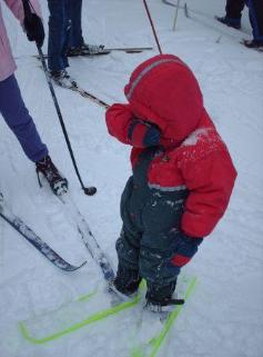 Thomas refusing his skis