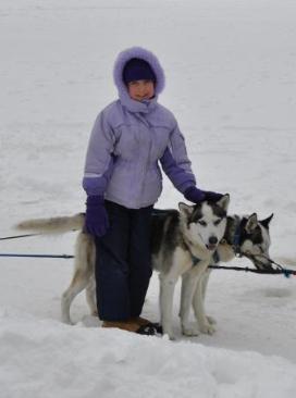 Bethan thanks the pups
