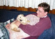Snuggling with Daddy