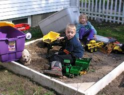 Watching in the sandbox