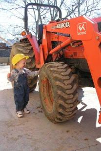 Checking out the tires