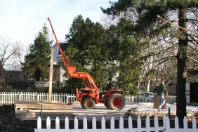 The first wall goes up