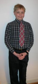 Jeffery - proud to dress himself.