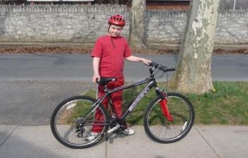 Jeffery and his bike