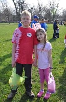 Jeffery's last year for the Egg Hunt with Bethan