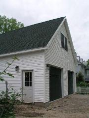 south side of the garage