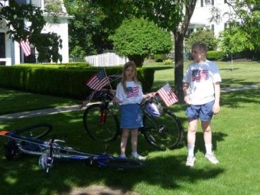 Memorial Day Parade watchers