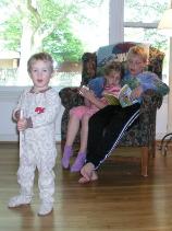 Hanging out at home