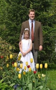 Bethan with Daddy
