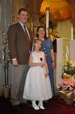 With Dad and Mom