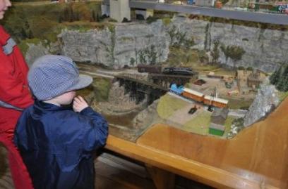 Enjoying the warmth of the Medina RR Museum
