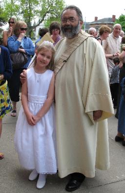 With Deacon Claude (thanks to Grammy for photo)