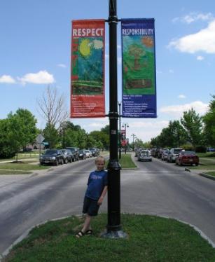 Jeffery's banner on Lakeshore Drive