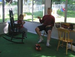 Jeffery gives the controls to Thomas