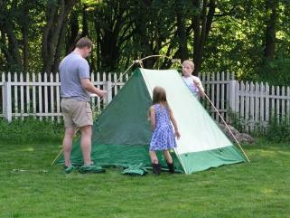 Ron bought a new tent