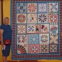 Grandma took the girls to a Quilt show