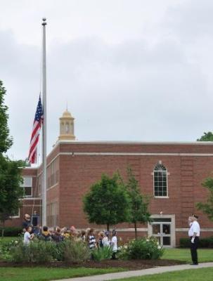Raising of the flag