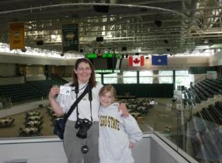 Checking out the new student center