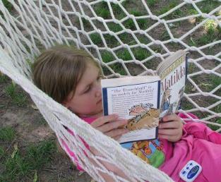 Enjoying the outdoors and a great book