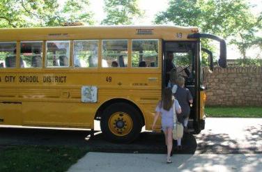 Jeffery's last bus ride to school