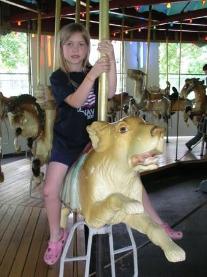 Bethan rides the dogs