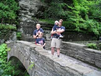 A bridge at upper Robert H Treman SP