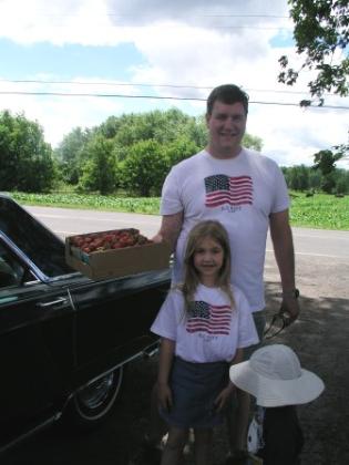 Ron's first time strawberry picking