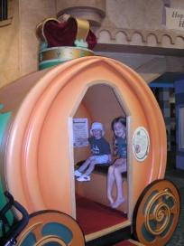 Riding the coach to visit our friend the troll